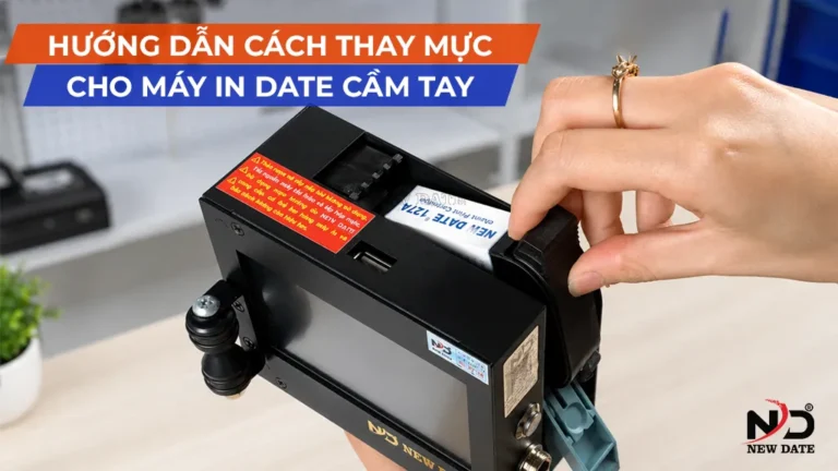 Cách Thay Mực Cho Máy In Date Cầm Tay