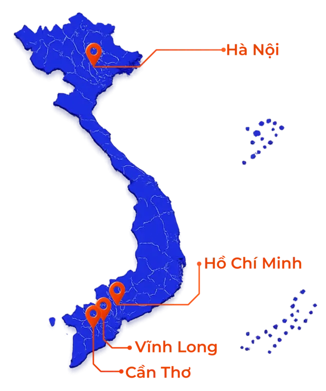 Bản đồ chi nhánh toàn quốc