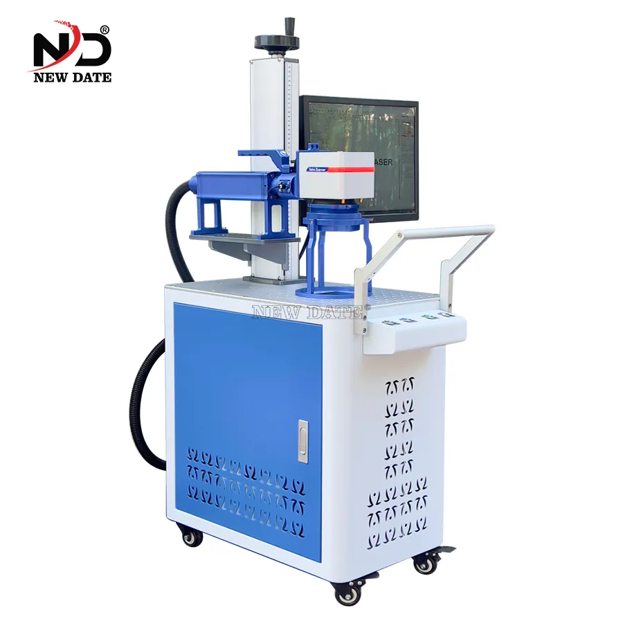 Máy Khắc Laser Fiber Cầm Tay Tích Hợp Xe Đẩy | Đánh Dấu Cơ Khí Khổ Lớn